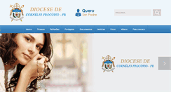 Desktop Screenshot of dioceseprocopense.org.br